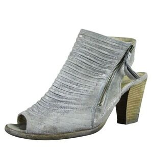 Paul Green‎ Women's  Gladiator Gray Leather Sz 7.5 Medium  Used 2025